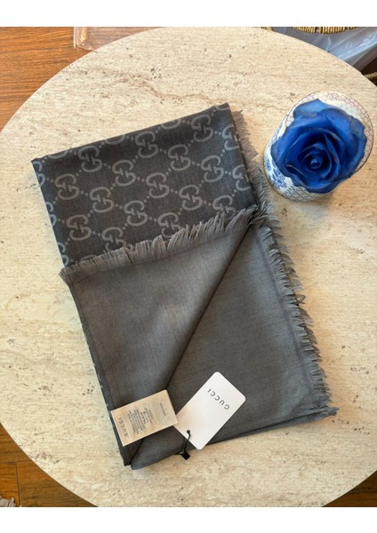 Yün Ipek Şal – G Desen | A+ Kalite | Çift Taraflı | Dört Mevsim Kullanım