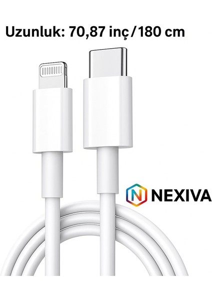 Iphone 11-12-13-14-Plus Pro ve Pro Max Uyumlu Lightning Type-C Şarj Kablosu