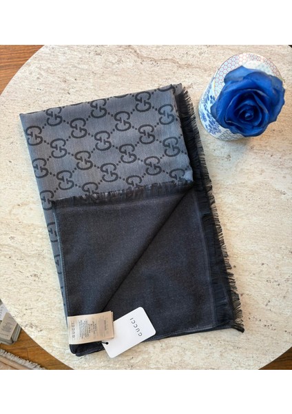 Yün Ipek Şal – G Desen | A+ Kalite | Çift Taraflı | Dört Mevsim Kullanım