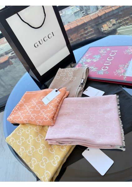 Yün Ipek Şal – G Desen | A+ Kalite | Çift Taraflı | Dört Mevsim Kullanım modelleri