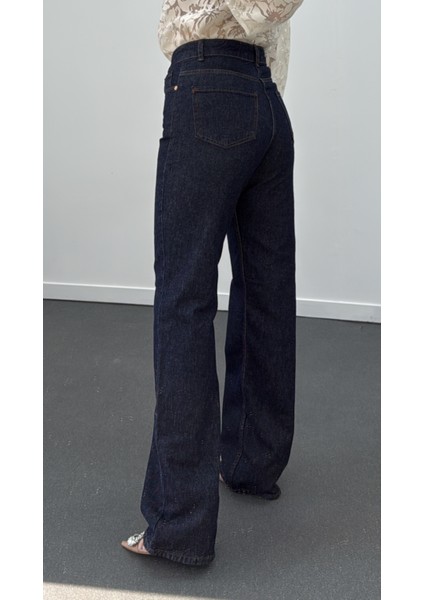 Royale Lacivert Yıkamalı Wide Leg Jeans fiyatları