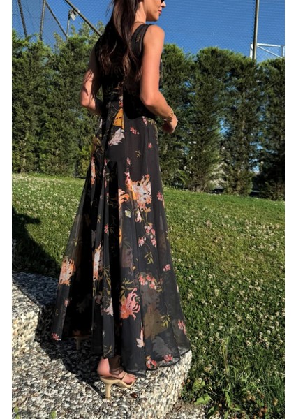 Çift Katlı Maxi Şifon Elbise fırsatları