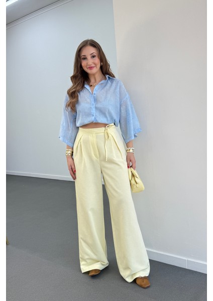 Maja Yandan Bağlamalı Keten Pantolon fiyatları