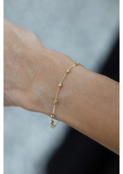 14 Ayar Altın Force Zincirli Dorika Bileklik-2 modelleri