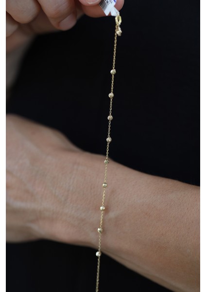 14 Ayar Altın Force Zincirli Dorika Bileklik-2 indirimleri