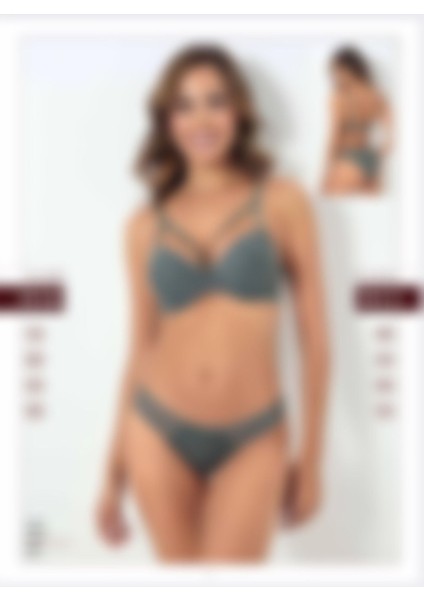 Godewo 2040 Dolgulu Dantel Çapraz Ipli Yeşil Takım B Cup