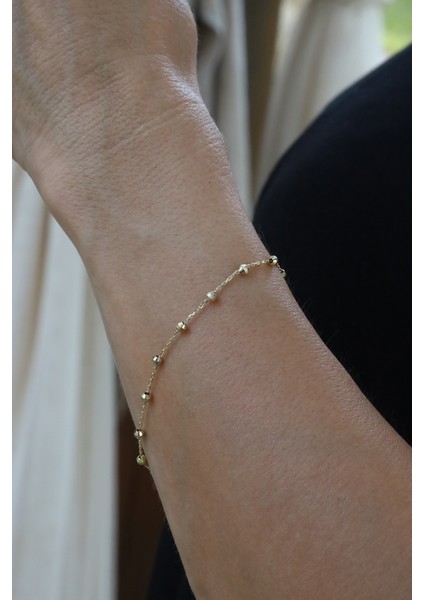 14 Ayar Altın Force Zincirli Dorika Bileklik modelleri