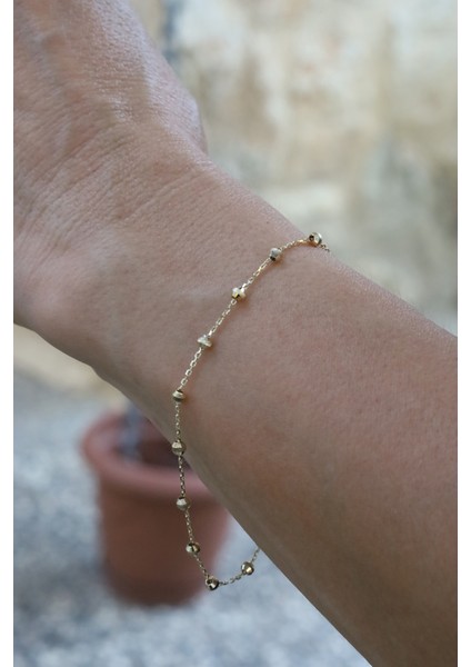 14 Ayar Altın Force Zincirli Dorika Bileklik fırsatları