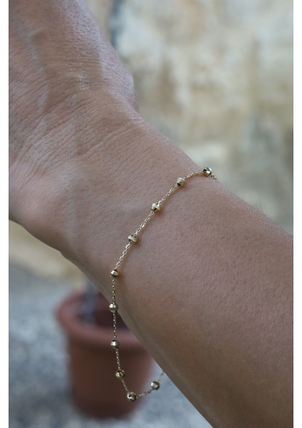 14 Ayar Altın Force Zincirli Dorika Bileklik indirimleri