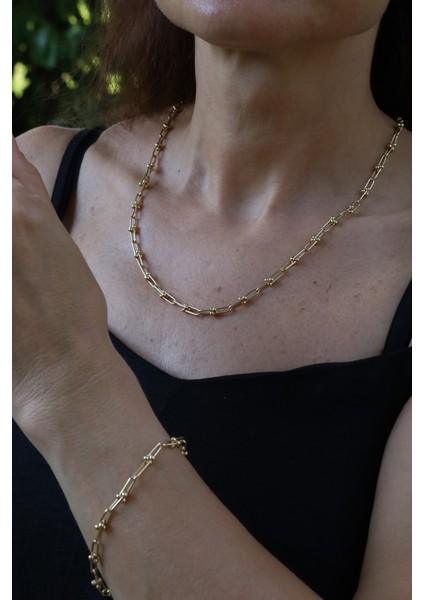 14 Ayar Altın Minimal Bisiklet Zincir Set fiyatları