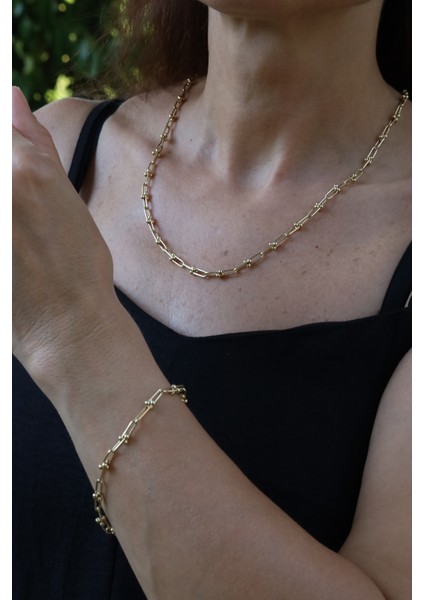 14 Ayar Altın Minimal Bisiklet Zincir Set modelleri