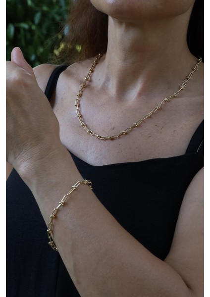 14 Ayar Altın Minimal Bisiklet Zincir Set fırsatları