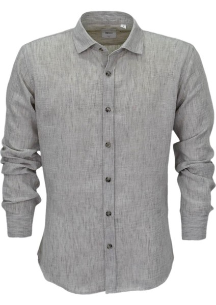 Erkek Yazlık Slim Fitt Uzun Kol Gömlek 2431 BGL-ST04755