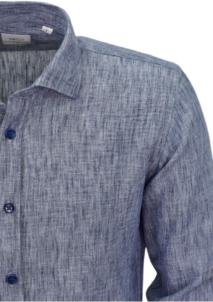 Erkek Yazlık Slim Fitt Uzun Kol Gömlek 2431 BGL-ST04755 modelleri