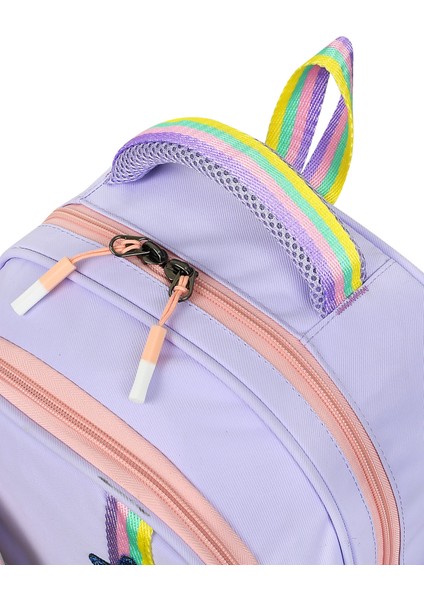 Kawaii Kore Model Kapaklı Lüks Kız Çocuk Ortopedik Ilkokul Çantası Folyolu Beslenme ve Kalemlik