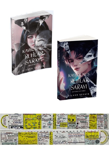 Kaybolmuş Ruhlar Sarayı 2 Kitap Set Dilara Keskin + Mat. Öğreten Cetvel