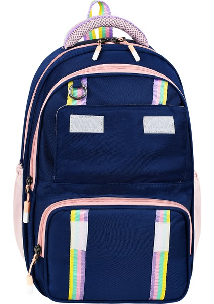 Kawaii Kore Model Kapaklı Lüks Kız Çocuk Ortopedik İlkokul Çantası Folyolu Beslenme, Kalemlik