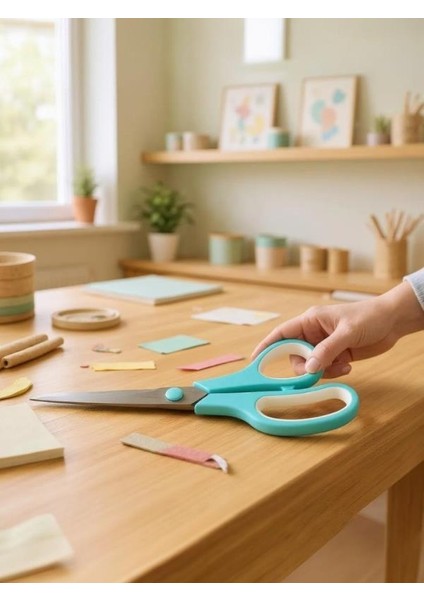 Ark Scıssors 19 cm Pastel Turkuaz Makas