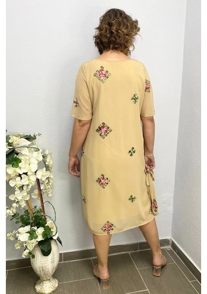 Kadın Sarı Şifon Elbise indirimleri