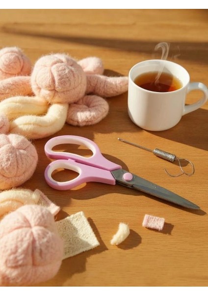 Scıssors 19 cm Pastel Mor Makas