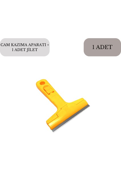 Cam Kazıma Aparatı Plastik + Jilet