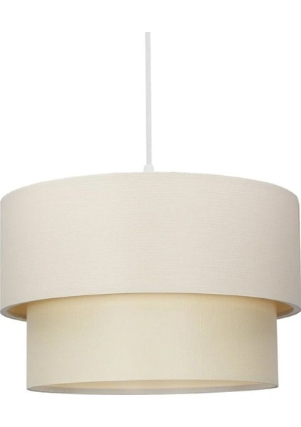 Krem Kumaş Avize Pasta Sarkıt Iki Katlı PAV43