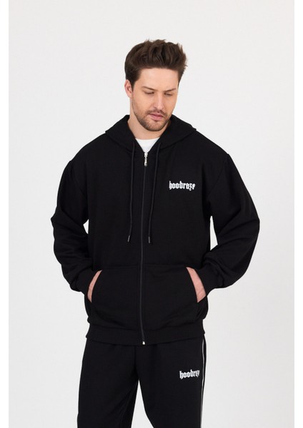 Erkek Basic Kapüşonlu Sweatshirt