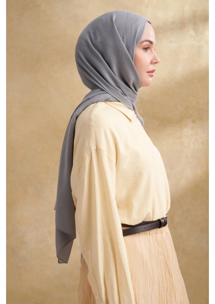 Gri Armanda Pamuk Modal Aden Desen Şal 3355 modelleri