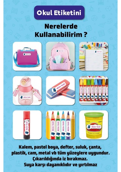 Sonic Temalı Kişiye Özel Isimli Defter Kalem Okul Etiketi, Yırtılmaz Pvc Etiket, Sudan Etkilenmez modelleri