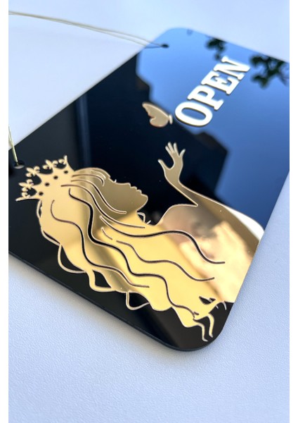 Open / Closed Kapı Tabelası – Kuaför ve Güzellik Salonları Için Şık Tasarım modelleri