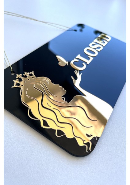 Open / Closed Kapı Tabelası – Kuaför ve Güzellik Salonları Için Şık Tasarım indirimleri