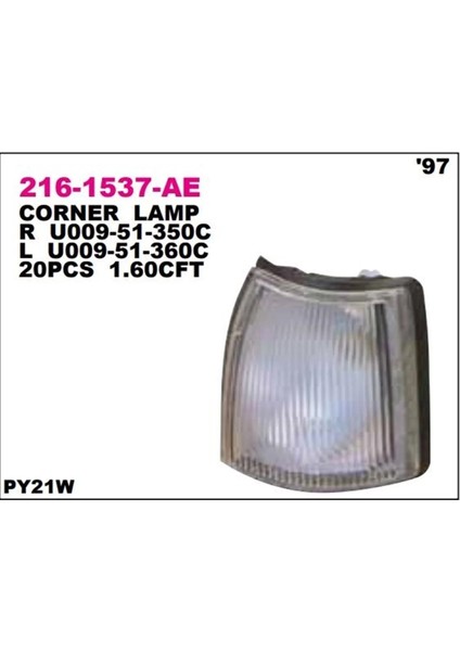 Mazda B2500 1996-1999 Sinyal Lambası Sağ Depo