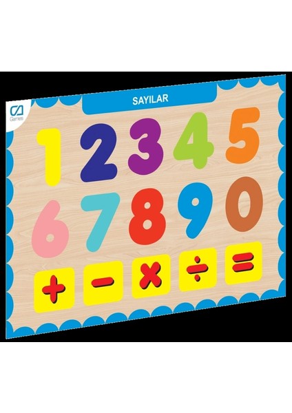 Nessiworld CAAHS-3207 Ahşap Sayılar Bul-Tak