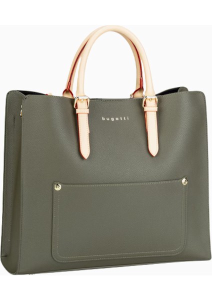 Ella Üst Saplı El Çantası L, Sentetik Deri, Fermuarlı, Şık ve Fonksiyonel