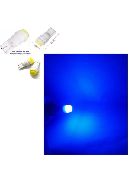 ( 4 x Adet) 1 Set T10 LED Dipsiz Ampul 12V Porselen&seramik Blue (0°ısınma&porselen Zemin) fiyatları