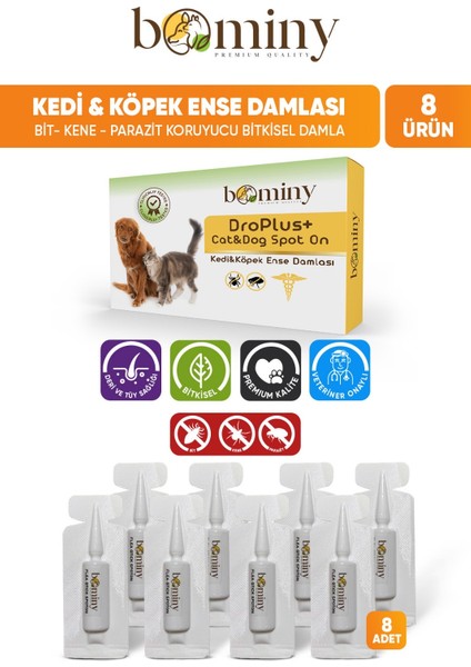 Kedi Köpek Dış Parazit (8 Adet 1 ml Damla)