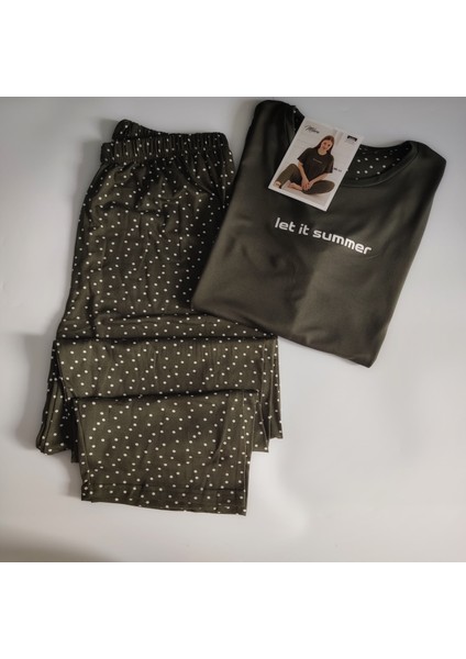 Milan Kumaş Kadın Büyük Beden Pijama Takımı