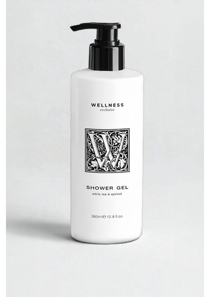 Wellness Exclusive White Tea & Apricot Shower Gel 380 ml – Beyaz Çay ve Kayısı Özlü Duş Jeli