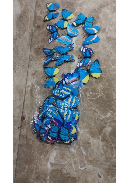 3D Pvc Kelebek 36 Lı Duvar Süsleme Kelebek Buketlik Ev Dekorasyon Mutfak Dekorasyon Çoçuk Odası fiyatları