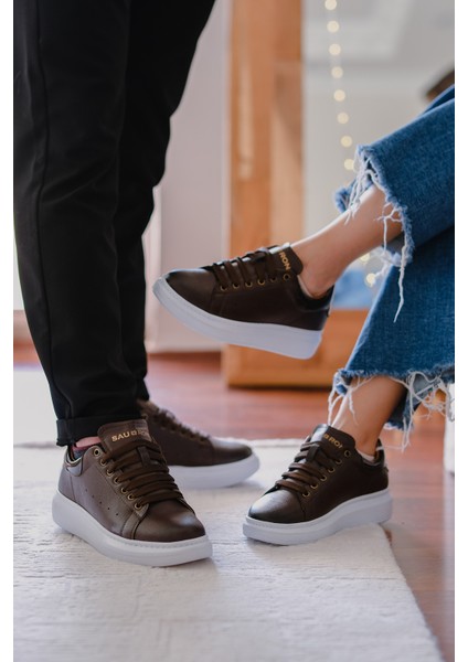 Kahverengi Mcqueen Style Spor Ayakkabı Günlük Sneaker Ortopedik Tabanlı 310