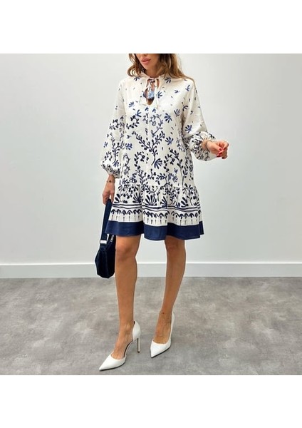 Marin Pamuklu Mini Elbise fiyatları