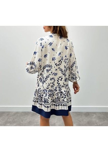 Marin Pamuklu Mini Elbise modelleri