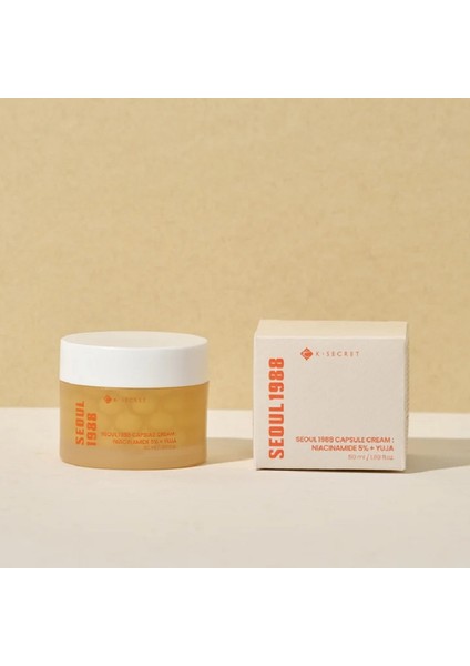 Ksecret Seoul 1988 Capsule Cream : Niacinamide 5% + Yuja -50 ml