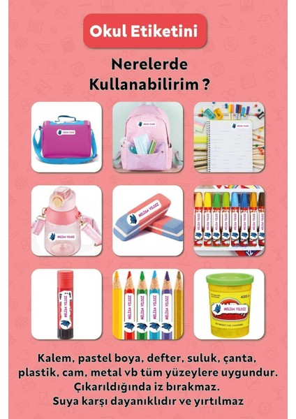Redball Temalı Kişiye Özel Isimli Defter Kalem Okul Etiketi, Yırtılmaz Pvc Etiket modelleri