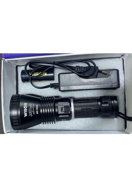 WS-5555 Şarjlı Su Altı Dalış El Feneri 120 Menzil 15W 2200 Lümen