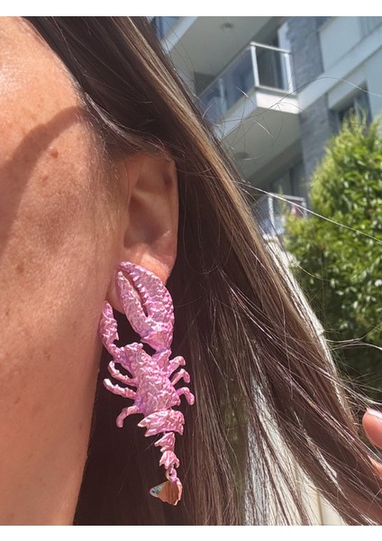 Pembe Akrep Küpe modelleri