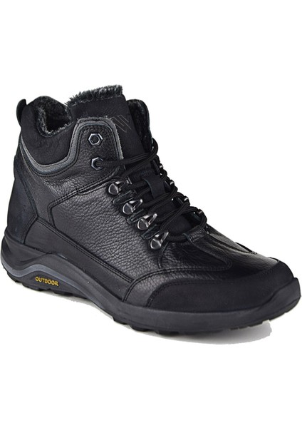 697 Siyah Bot Hakiki Deri