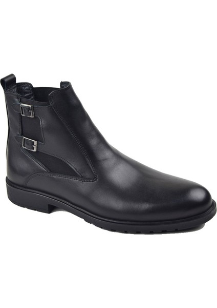 746 Siyah Bot Hakiki Deri