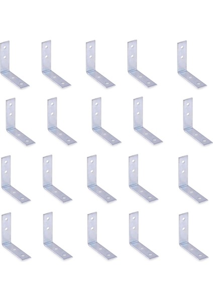 Mobilya, Dolap Yatak Duvara Sabitleme Bağlantı Aparatı L Demiri Gönye 1,5cmx4,5 Cmx4,5cm(20 Adet)