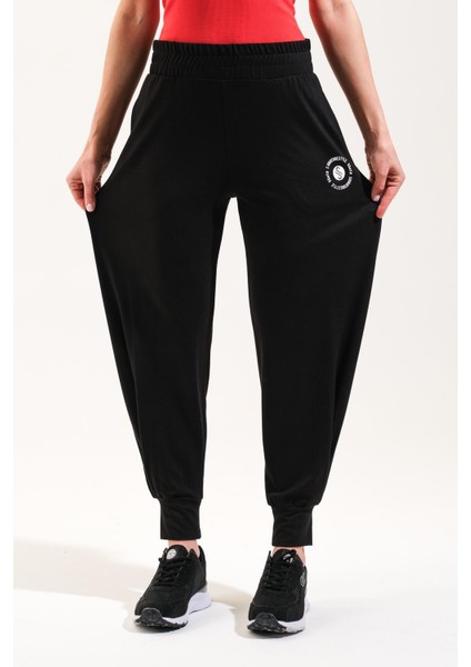 725911_BELI Lastikli Hafif Modal Kumaş Şalvar Görünümlü Harem Pantolon Yoga Pantolonu
